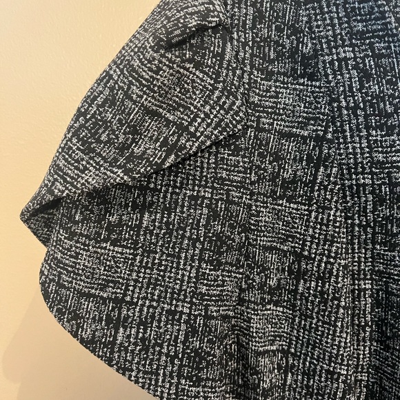 Calvin Klein black and silver classic dress with short tulip sleeves size 12. - Picture 4 of 7